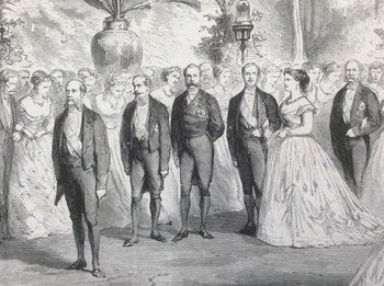 Paris Exposition Universelle 1867 Russian Embassy Ball With Sovereigns Engraving
