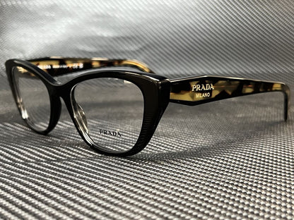 Prada Pr 19Wv 1Ab1O1 Black Cat Eye 53 Mm Women'S