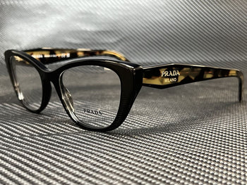 Prada Pr 19Wv 1Ab1O1 Black Cat Eye 53 Mm Women'S