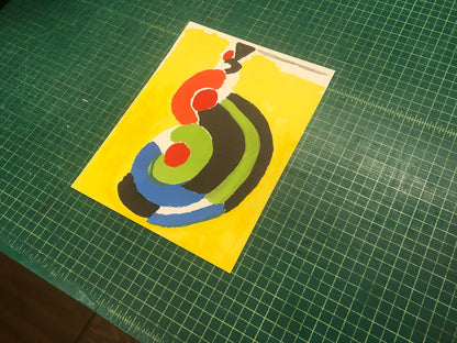 Sonia Delaunay Composition Pour Xxieme Siecle " Lithograph Expr