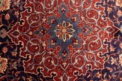 Handmade Vintage Oriental Rug 10X13 Ft Floral