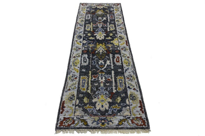 Osh Chobi Oriental Runner Rug 2'6X9'9 Ft Muted