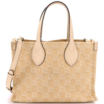 Gucci Ophidia Shopper Tote Gg Denim Medium