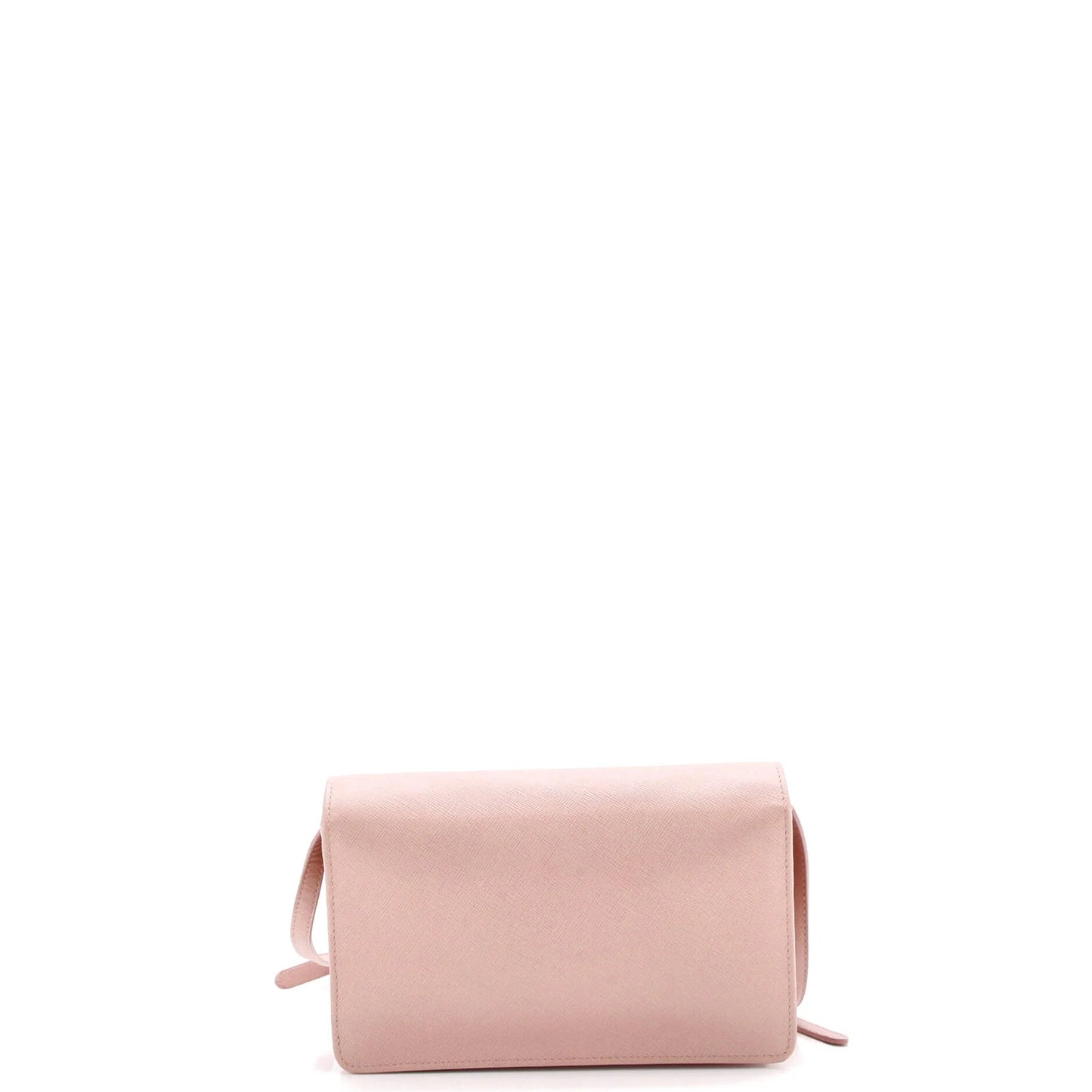 Prada Wallet On Strap Saffiano Leather Small