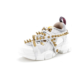 Gucci X Sega Flashtrek Sneakers Technical Fabric And Leather With Studs