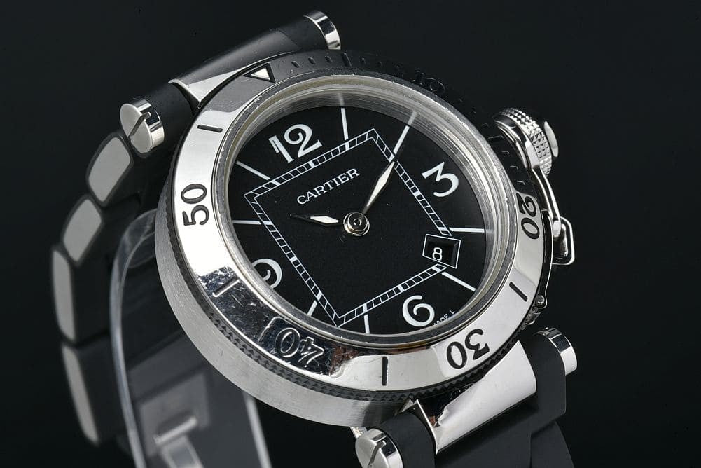 Cartier Pasha Sea-Timer 33Mm Boys W3140003 3025