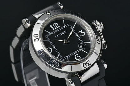 Cartier Pasha Sea-Timer 33Mm Boys W3140003 3025
