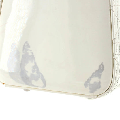 Christian Dior Lady Dior Bag Cannage Quilt Patent Large