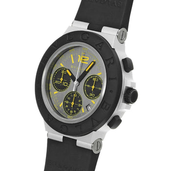 Bvlgari Aluminium Gran Turismo Bb41Atch Gray Men'S Used Watch #61130