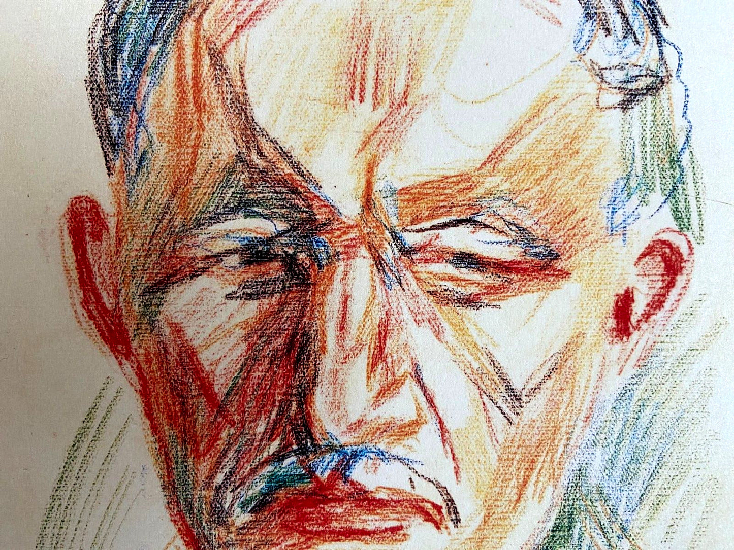 Edvard Munch 'Self-Portrait' Lithograph Coa Hand-Signed Numbered