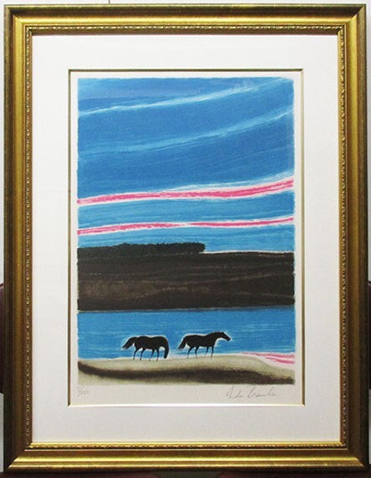 Andre Brasilier Twilight Lithograph Ed. 5/250 Pencil-Signed Framed With Box