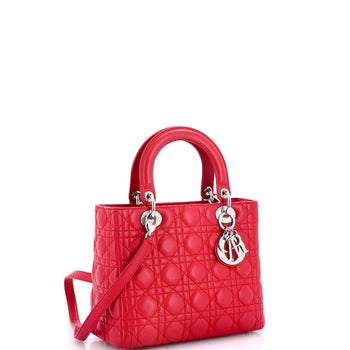 Christian Dior Lady Dior Bag Cannage Quilt Lambskin Medium