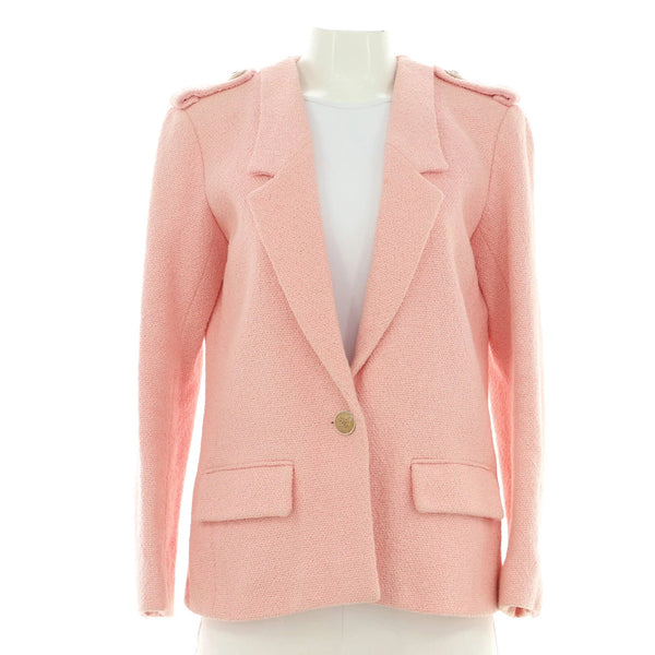 Chanel Women's Single Button Tweed Blazer