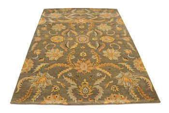 Hand-Tufted Oriental Rug Plush Modern Floral