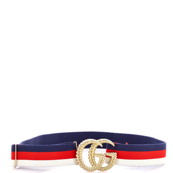 Gucci Gg Torchon Web Belt Canvas Wide