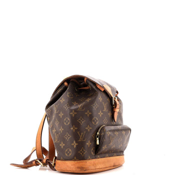 Louis Vuitton Vintage Montsouris Backpack Monogram Canvas Mm