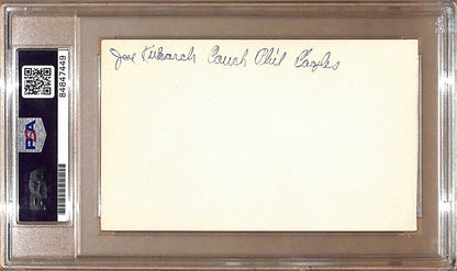 Joe Kuharich Autographed 3X5 Index Card Notre Dame Psa/Dna 179064