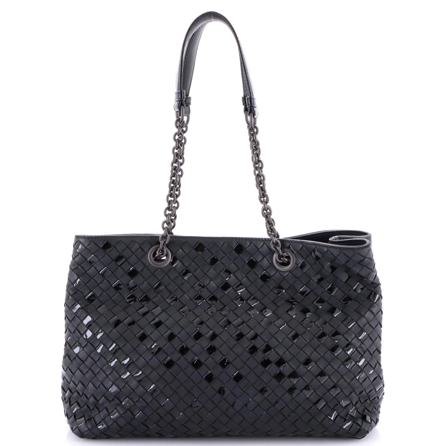 Bottega Veneta Double Chain Tote Intrecciato Nappa Medium