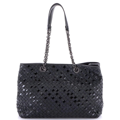 Bottega Veneta Double Chain Tote Intrecciato Nappa Medium