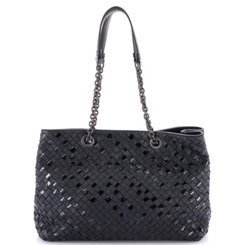 Bottega Veneta Double Chain Tote Intrecciato Nappa Medium