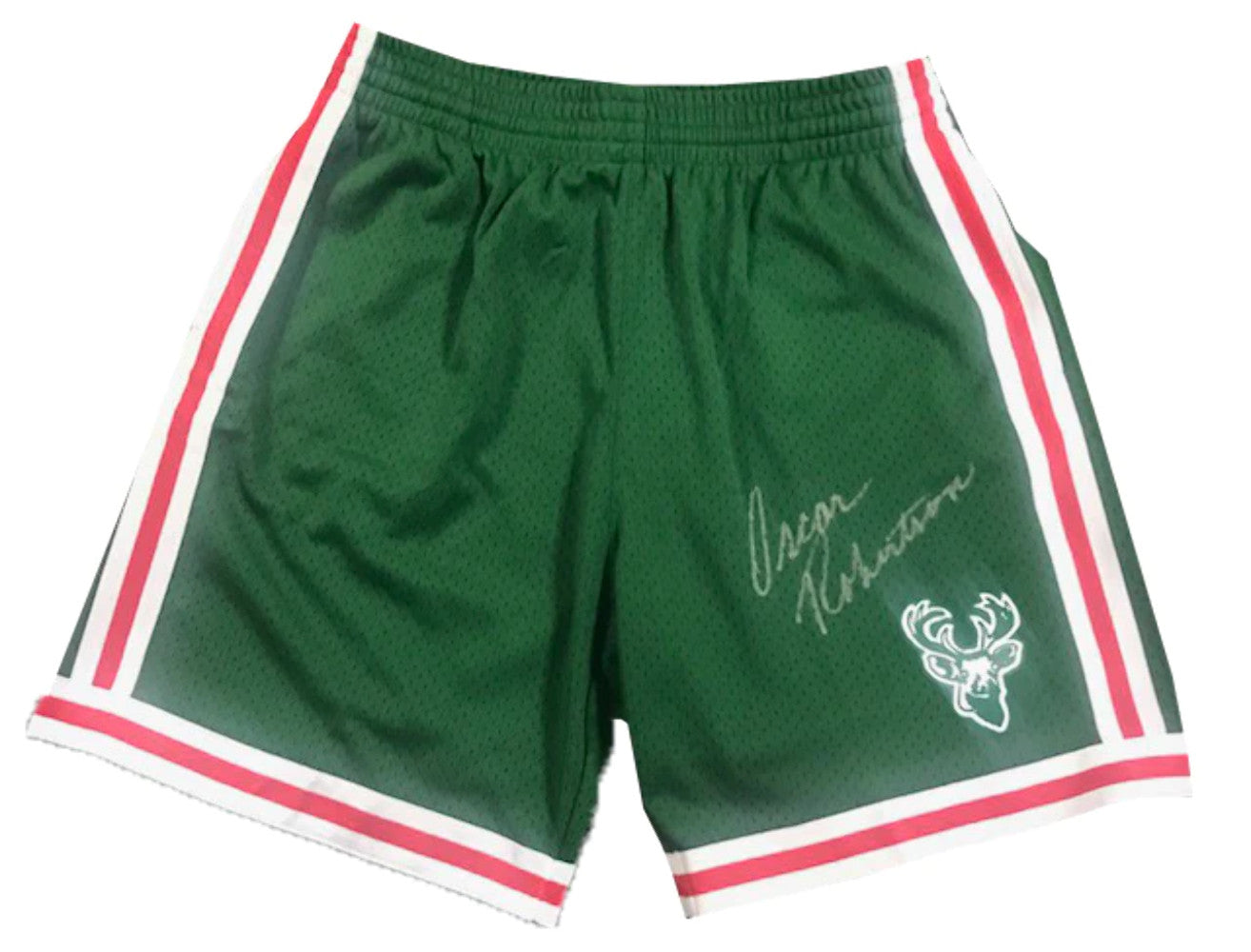 Oscar Robertson Autographed Mitchell & Ness Milwaukee Bucks Shorts (Psa)