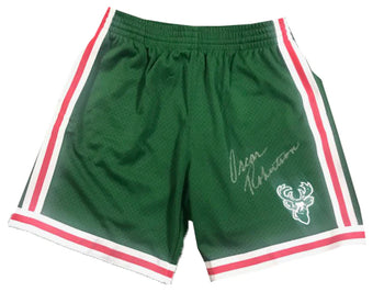 Oscar Robertson Autographed Mitchell & Ness Milwaukee Bucks Shorts (Psa)