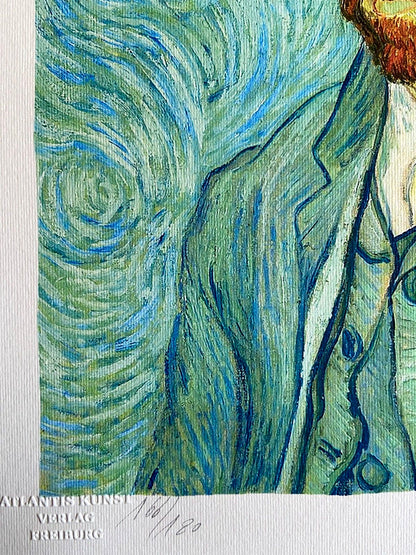 Vincent Van Gogh Lithograph From A Painting Coa Signed Numbered Egon Schiele