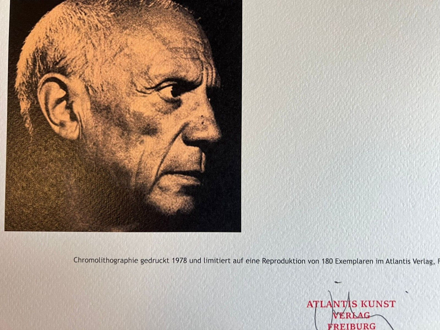Pablo Picasso Lithograph Coa Signed Numbered Limited 180