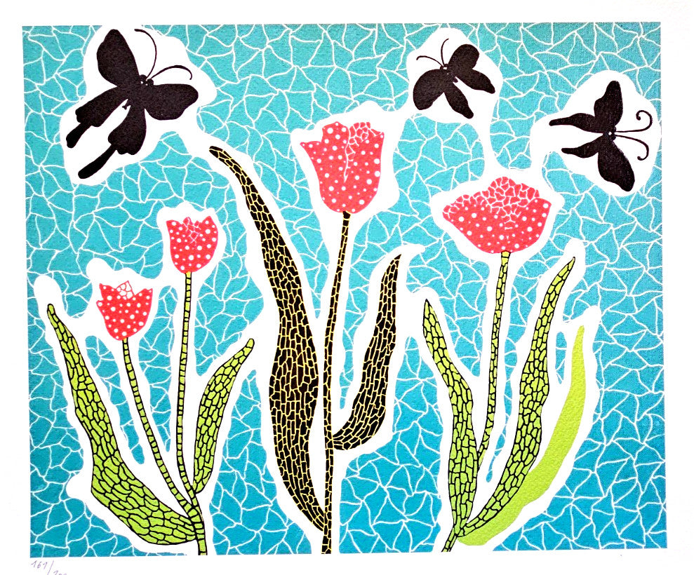 Yayoi Kusama Lithograph Mori Art Museum Coa Numbered A Hand Pencil