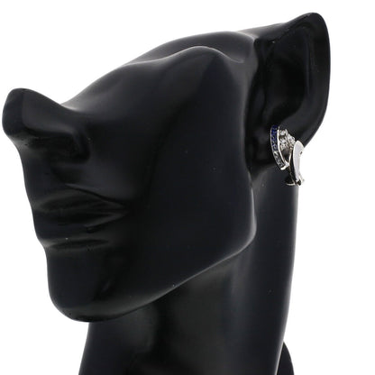 Jeunet   Earring Sapphire Diamond K18 White Gold