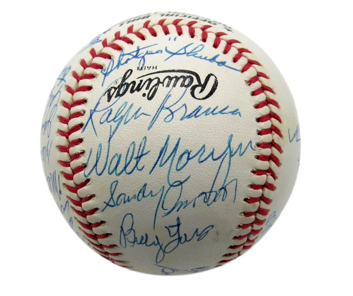 1940S & 50S Dodgers Greats Onl Multi Signed Baseball (26) Herman Hof 192213