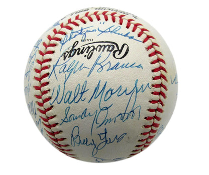 1940S & 50S Dodgers Greats Onl Multi Signed Baseball (26) Herman Hof 192213