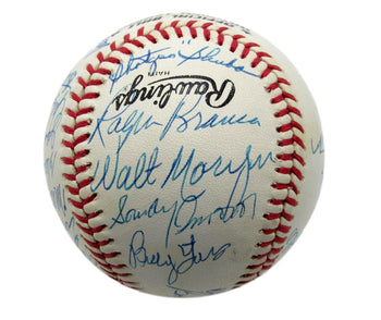 1940S & 50S Dodgers Greats Onl Multi Signed Baseball (26) Herman Hof 192213