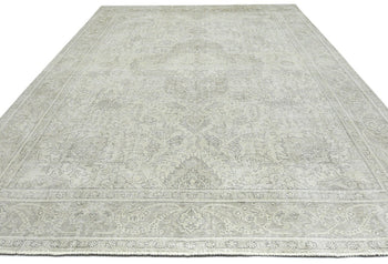 Handmade Antique Distressed Oriental Rug Muted