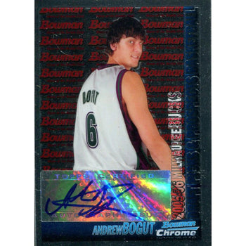 Andrew Bogut Autographed 2005 Bowman Chrome Card