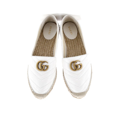 Gucci Women'S Gg Marmont Espadrilles Matelasse Leather