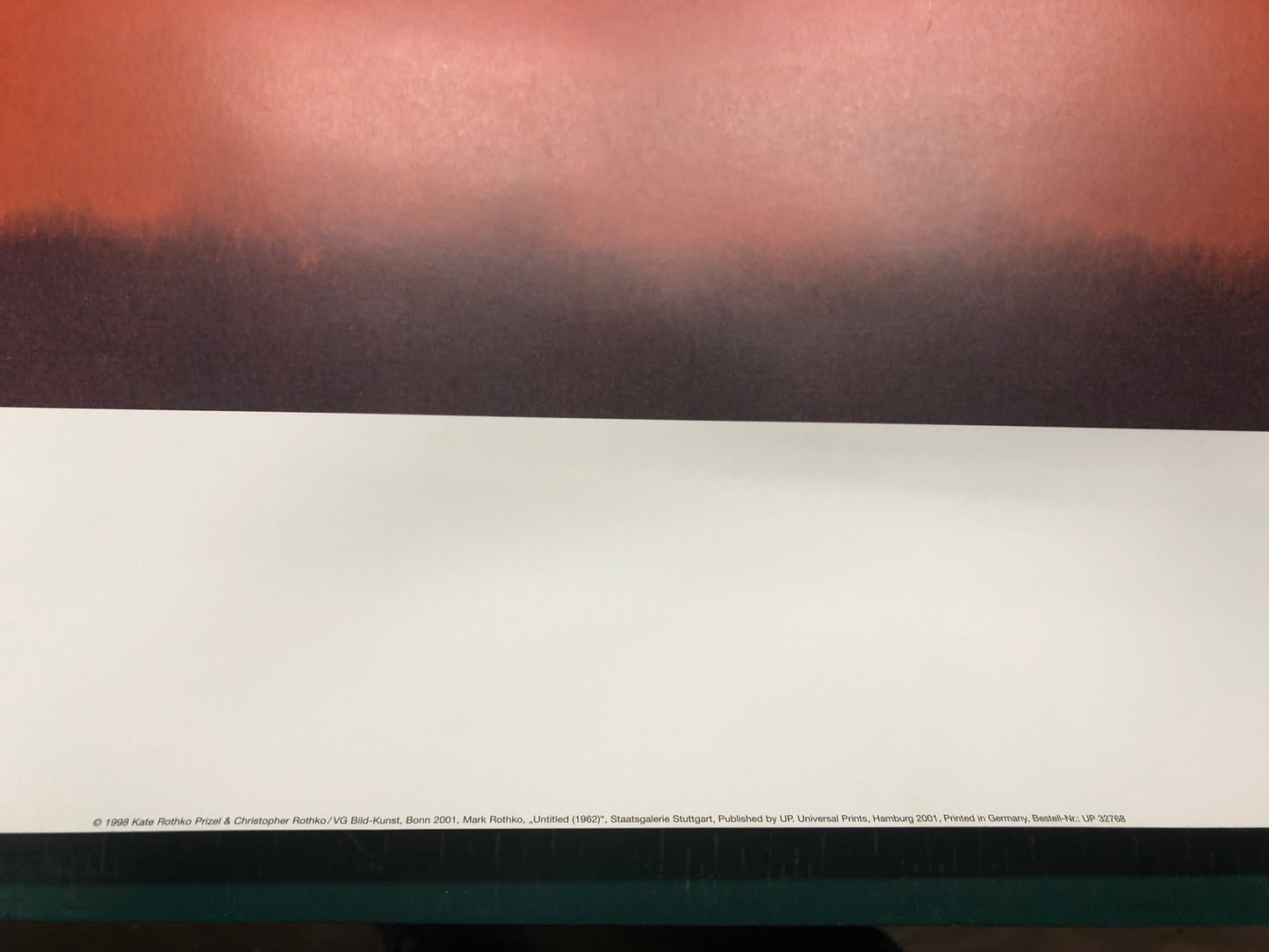 Mark Rothko Untitled () " Poster Modernism Red Orange Purple