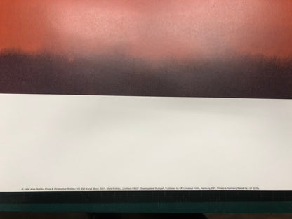 Mark Rothko Untitled () " Poster Modernism Red Orange Purple