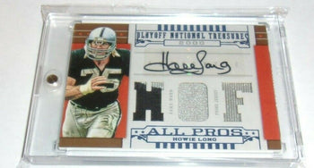Howie Long 08 National Treasures Game  Triple