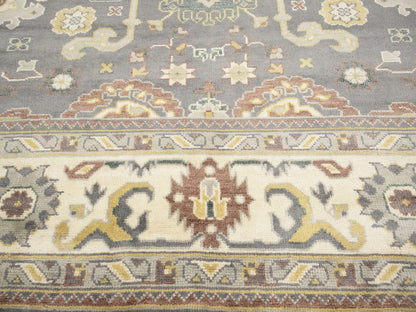 Handmade Floral Oushak Chobi 9'5X12'0 Ft Oriental