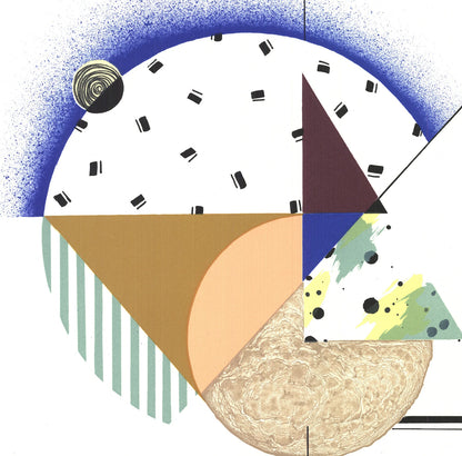 Krista Rosenkilde Lunar Sprinkle Signed " Lithograph Abstract