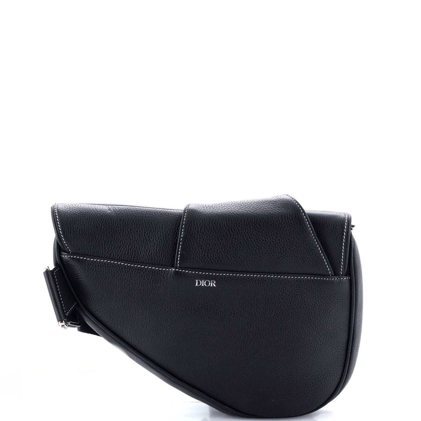 Christian Dior Shawn Stussy Saddle Crossbody Bag Leather With Applique