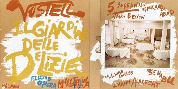 Slipcase Wolf Vostell FLUXUS OOERA 2 LP Set 1984 Multhipla Records Silk Screen