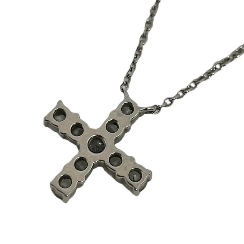 Harry Winston Mini Cross Diamond Necklace Pt950