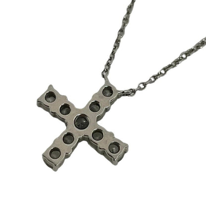 Harry Winston Mini Cross Diamond Necklace Pt950