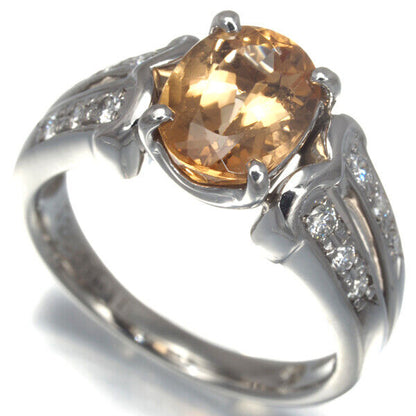 Imperial Topaz 2.63ct Diamond 0.18ct Openwork