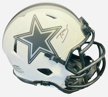 Trevon Diggs Autographed Dallas Cowboys Lunar Eclipse Mini Helmet (Jsa)