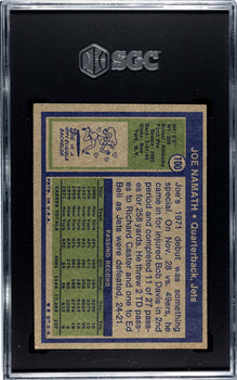 Joe Namath 1972 Topps #100 Sgc 5
