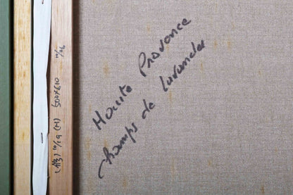 Claude Mourier France Signed Oil Painting Lavender Fields Of Haute Provence F12