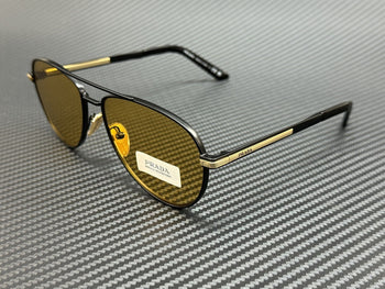 PRADA PR A54S 1BO90C Matte Black Yellow Men's 60